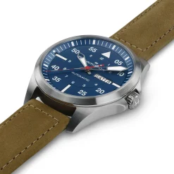 Khaki Aviation Pilot Day Date Auto - Air-Glaciers Edition