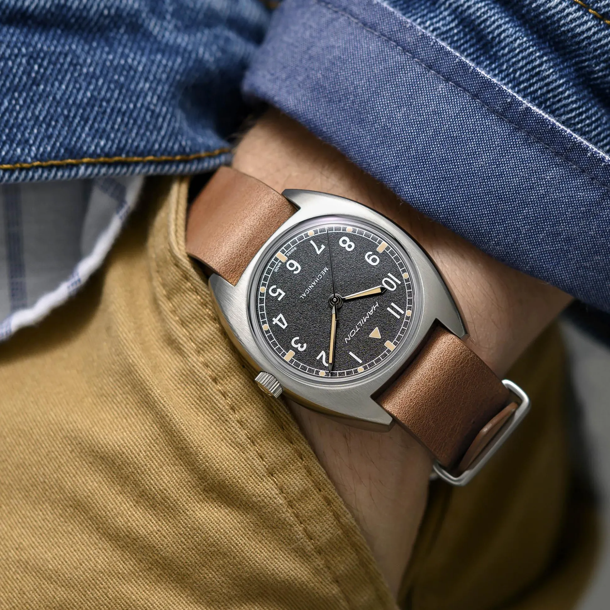 Khaki Aviation Pilot Pioneer Mechanical