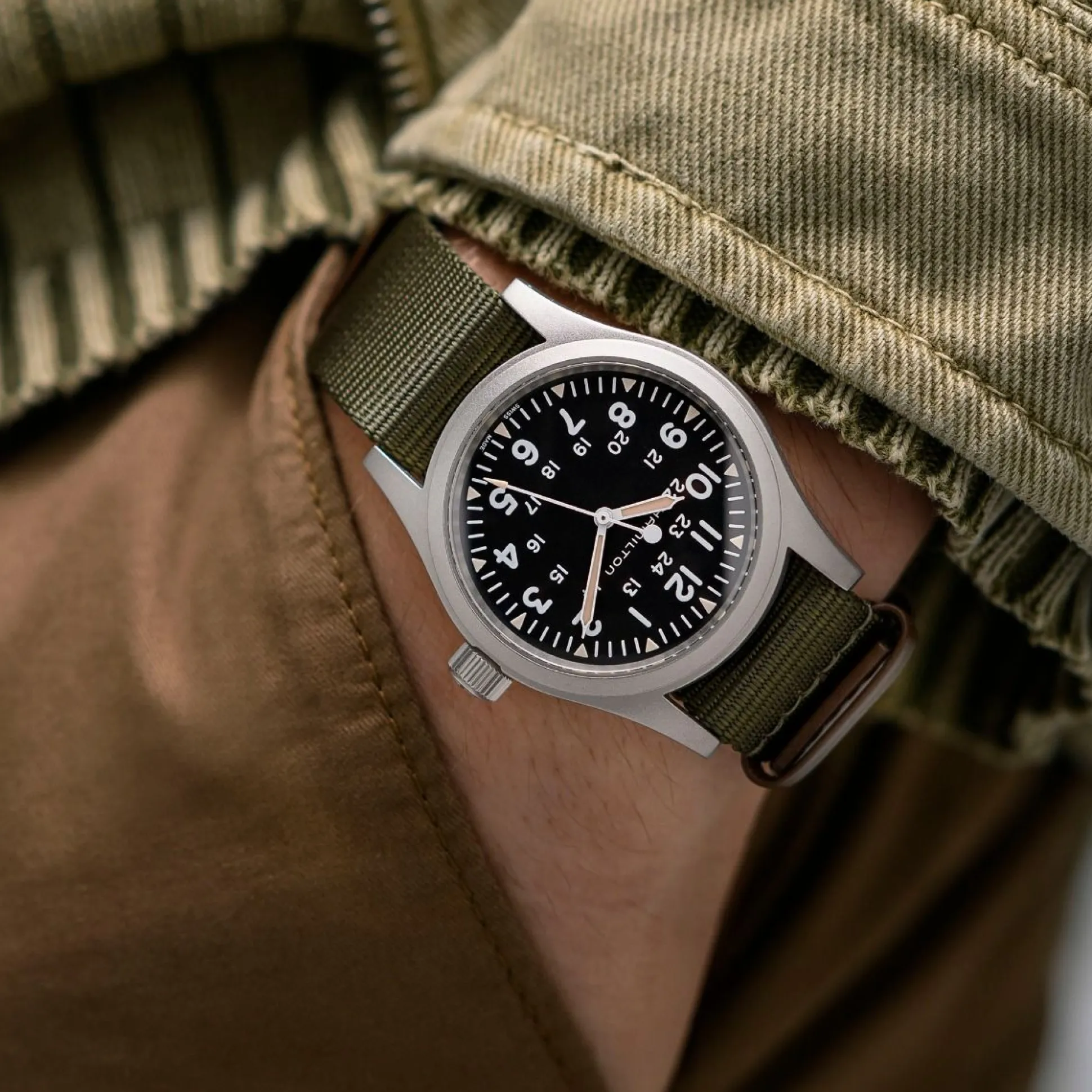 Khaki Field Bracelet Nato Vert 20mm Standard